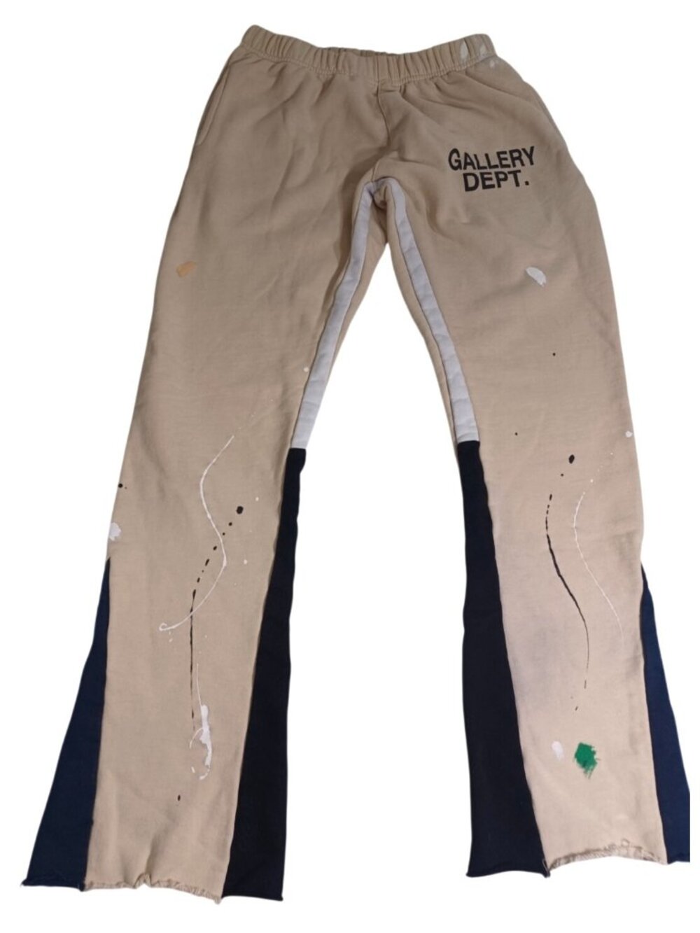 Gallery Dept Women's M S Flared Distressed Paint Splatter Jogger Pants Sweatpant